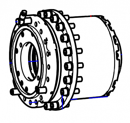 Редуктор лебедки PWD3850.1L/CF/77.5/A6VM160-Z 61000547